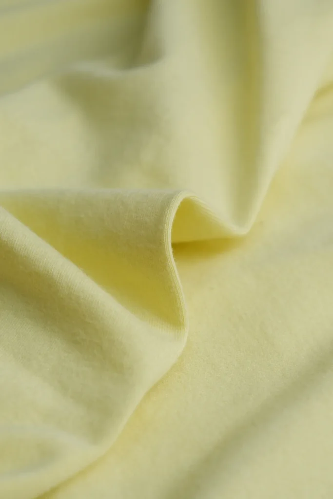 Soft lemon lightweight jersey fabric